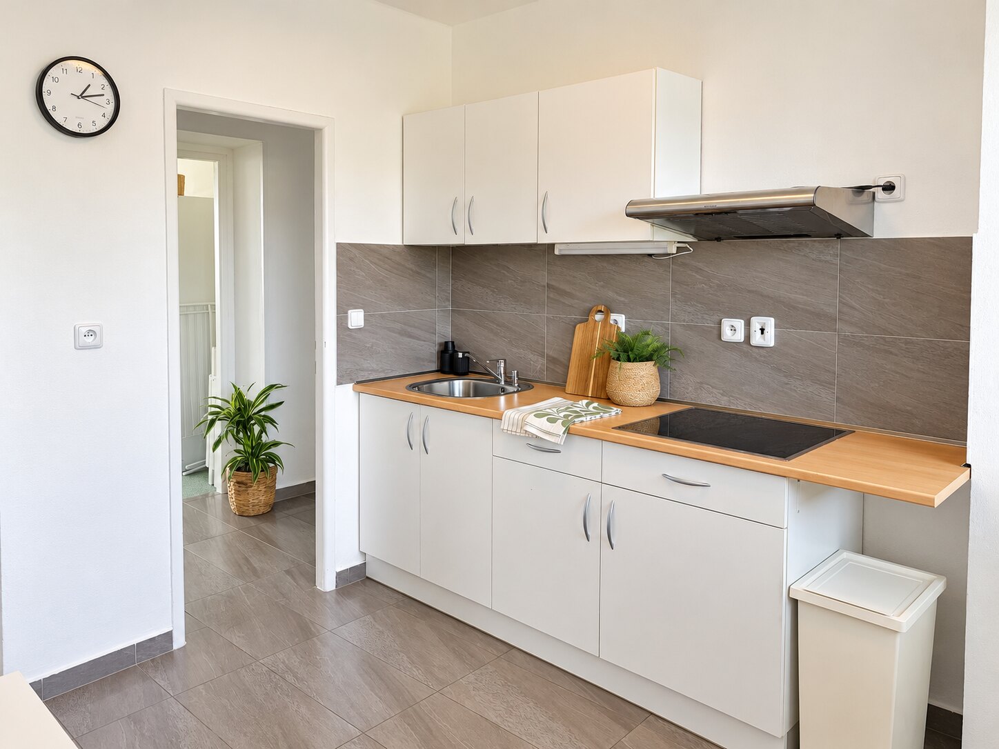 Plně vybavená kuchyň apartmánu 2+kk